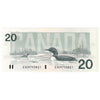 BC-58b 1991 Canada $20 Bonin-Thiessen, EVD with Back Position Number, Uncirculated (MS60)
