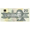 BC-58b 1991 Canada $20 Bonin-Thiessen, EVD with Back Position Number, Uncirculated (MS60)