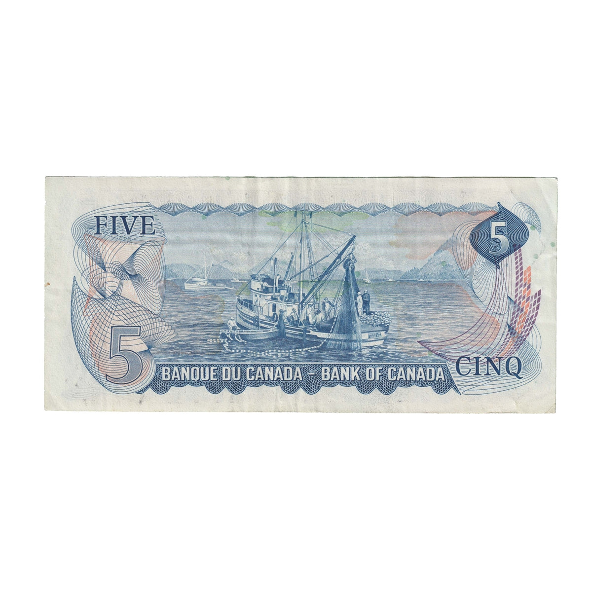 BC-48b 1972 Canada $5 Lawson-Bouey, CS, Very Fine (VF20)