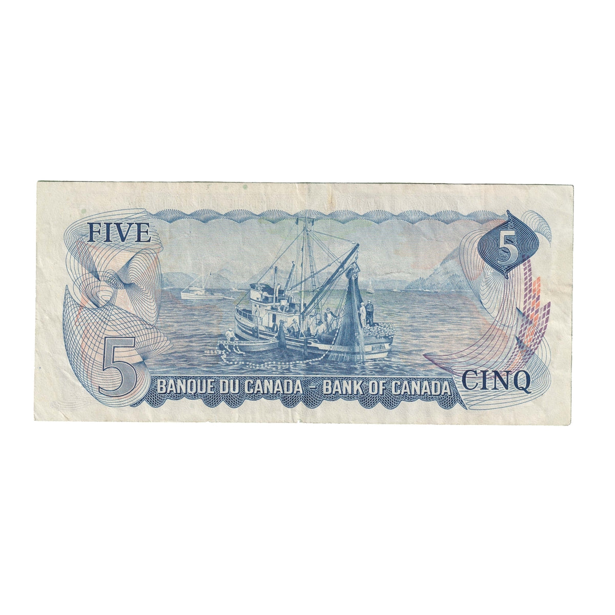 BC-48b 1972 Canada $5 Lawson-Bouey, CW, Very Fine (VF20)