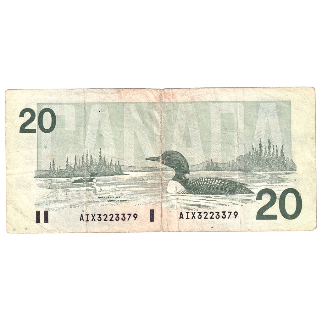 BC-58BA-i 1991 Canada $20 Bonin-Thiessen, AIX, Circ