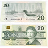 BC-58bA-i 1991 Canada $20 Bonin-Thiessen, AIX, EF-AU