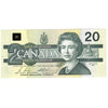 BC-58b-i 1991 Canada $20 Bonin-Thiessen, ASD, AU-UNC (AU55)