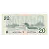 BC-58b-i 1991 Canada $20 Bonin-Thiessen, ASE, CUNC