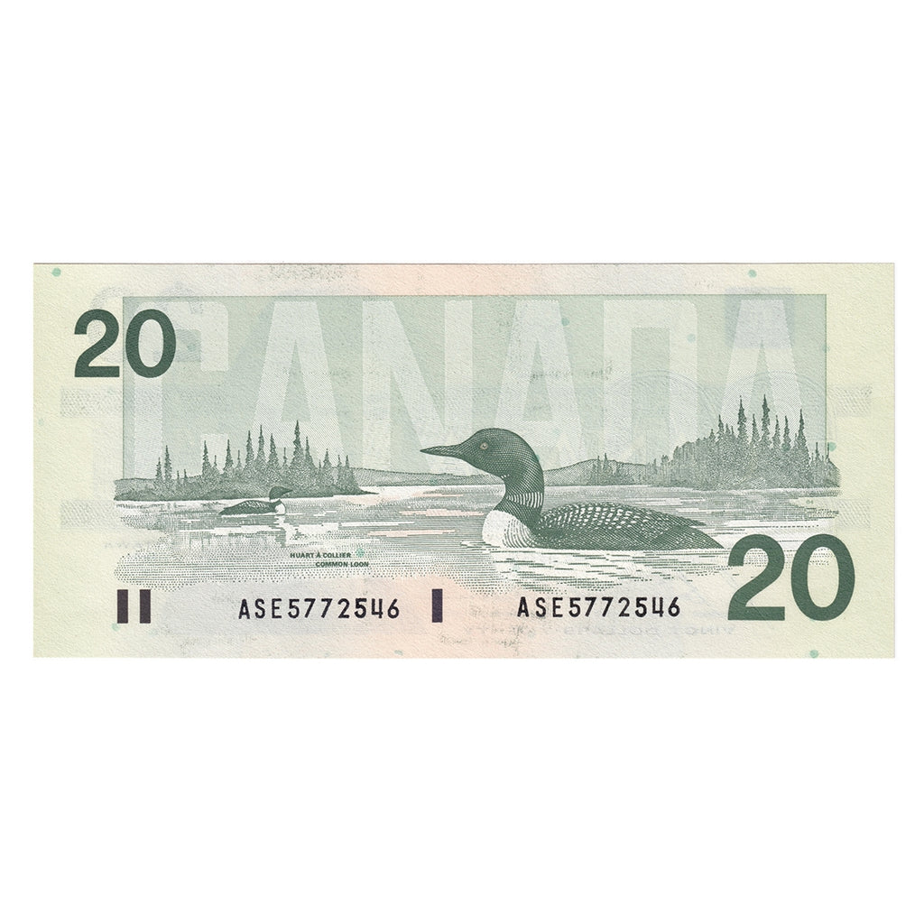 BC-58b-i 1991 Canada $20 Bonin-Thiessen, ASE, CUNC