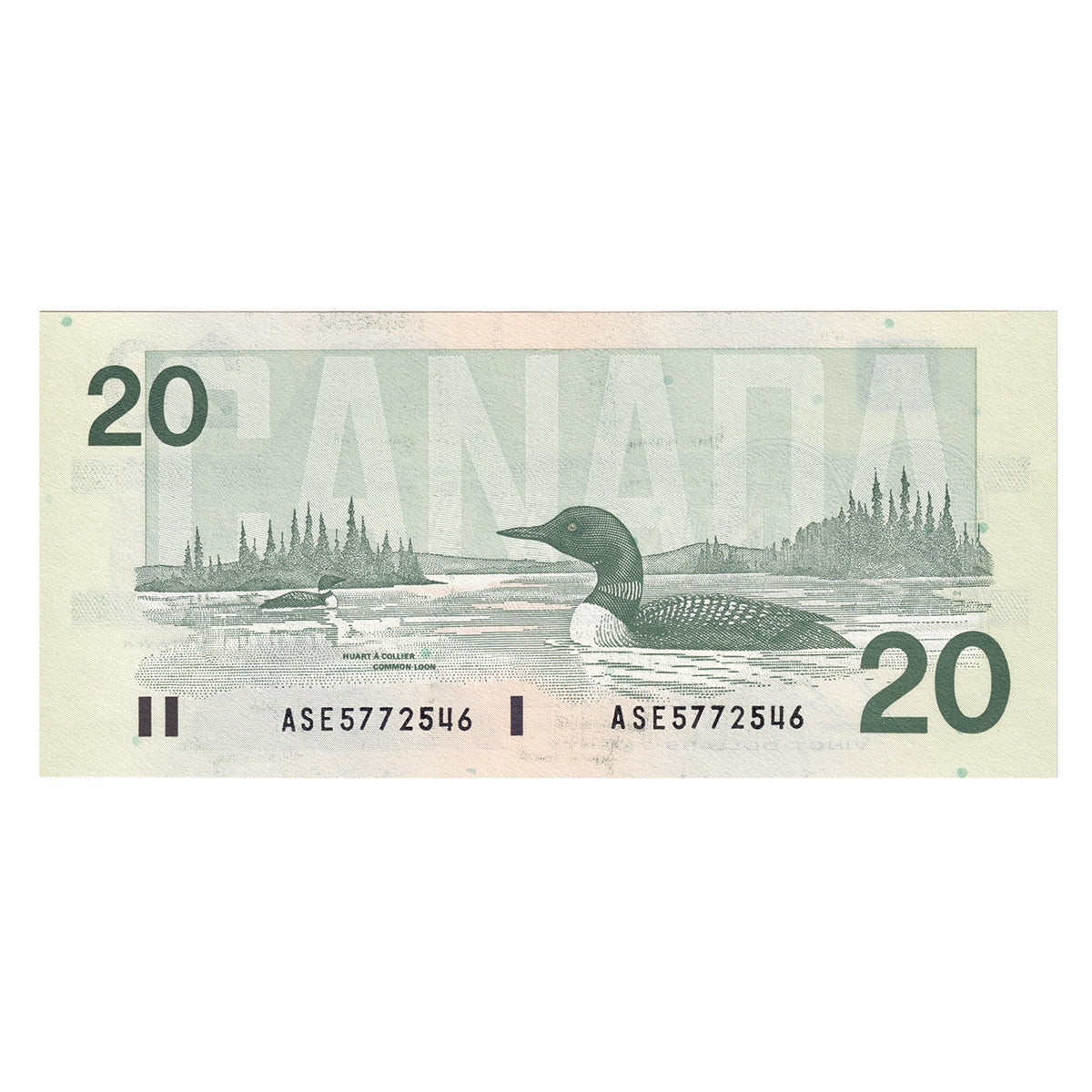 BC-58b-i 1991 Canada $20 Bonin-Thiessen, ASE, CUNC