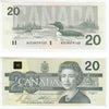 BC-58b-i 1991 Canada $20 Bonin-Thiessen, AVE, AU-UNC (AU55)