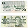 BC-58b-i 1991 Canada $20 Bonin-Thiessen, AVF, Uncirculated (MS60)