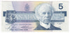 BC-56c 1986 Canada $5 Bonin-Thiessen, GOZ, AU