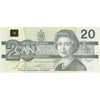 BC-58b-ii 1991 Canada $20 Bonin-Thiessen, EVB no BPN, CUNC