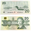 BC-58c 1991 Canada $20 Knight-Thiessen, AWL, Uncirculated (MS60)