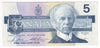 BC-56c 1986 Canada $5 Bonin-Thiessen, GPA, AU-UNC