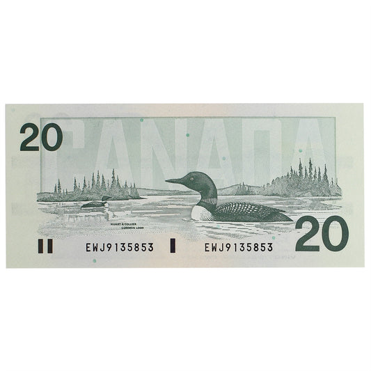 BC-58d 1991 Canada $20 Knight-Dodge, EWJ, CUNC