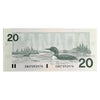 BC-58d 1991 Canada $20 Knight-Dodge, EWO, CUNC