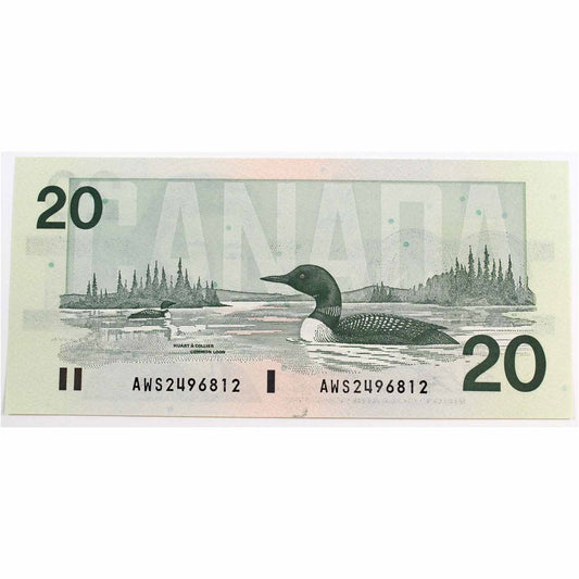 BC-58d-i 1991 Canada $20 Knight-Dodge, AWS, Choice Uncirculated (CUNC63)