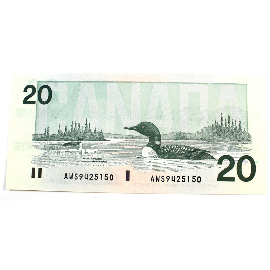 BC-58d-i 1991 Canada $20 Knight-Dodge, AWS, Uncirculated (MS60)