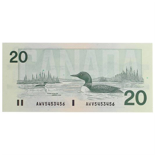 BC-58d-i 1991 Canada $20 Knight-Dodge, AWV, CUNC