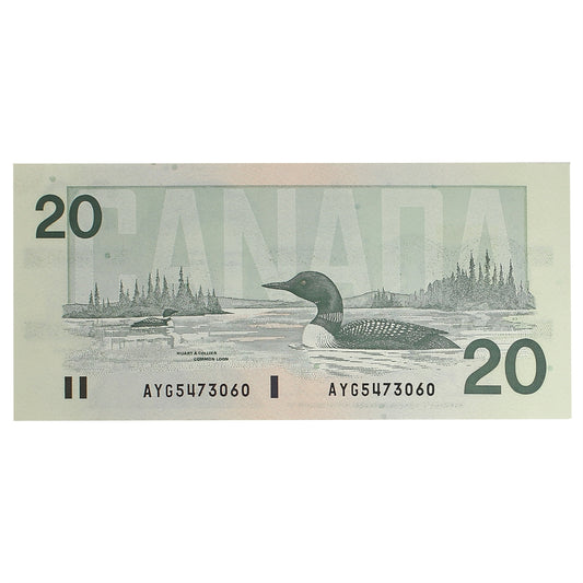 BC-58d-i 1991 Canada $20 Knight-Dodge, AYG, AU-UNC