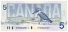 BC-56b 1986 Canada $5 Thiessen-Crow, EPR, Uncirculated (MS60)