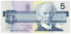 BC-56b 1986 Canada $5 Thiessen-Crow, EPR, Uncirculated (MS60)