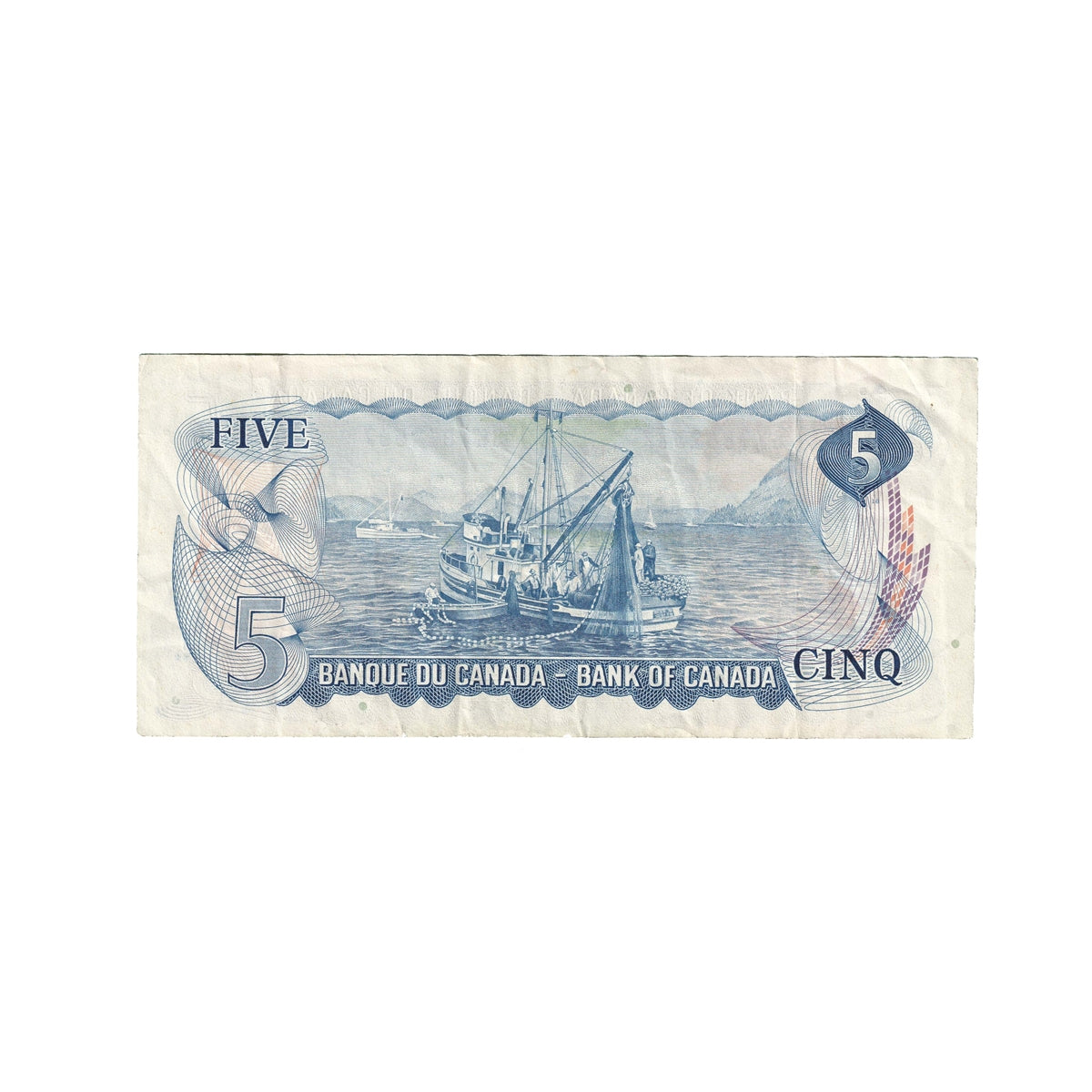 BC-48b 1972 Canada $5 Lawson-Bouey, SK, Very Fine (VF20)