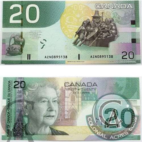 BC-64a 2004 Canada $20 Jenkins-Dodge, AZN, Choice Uncirculated (CUNC63)