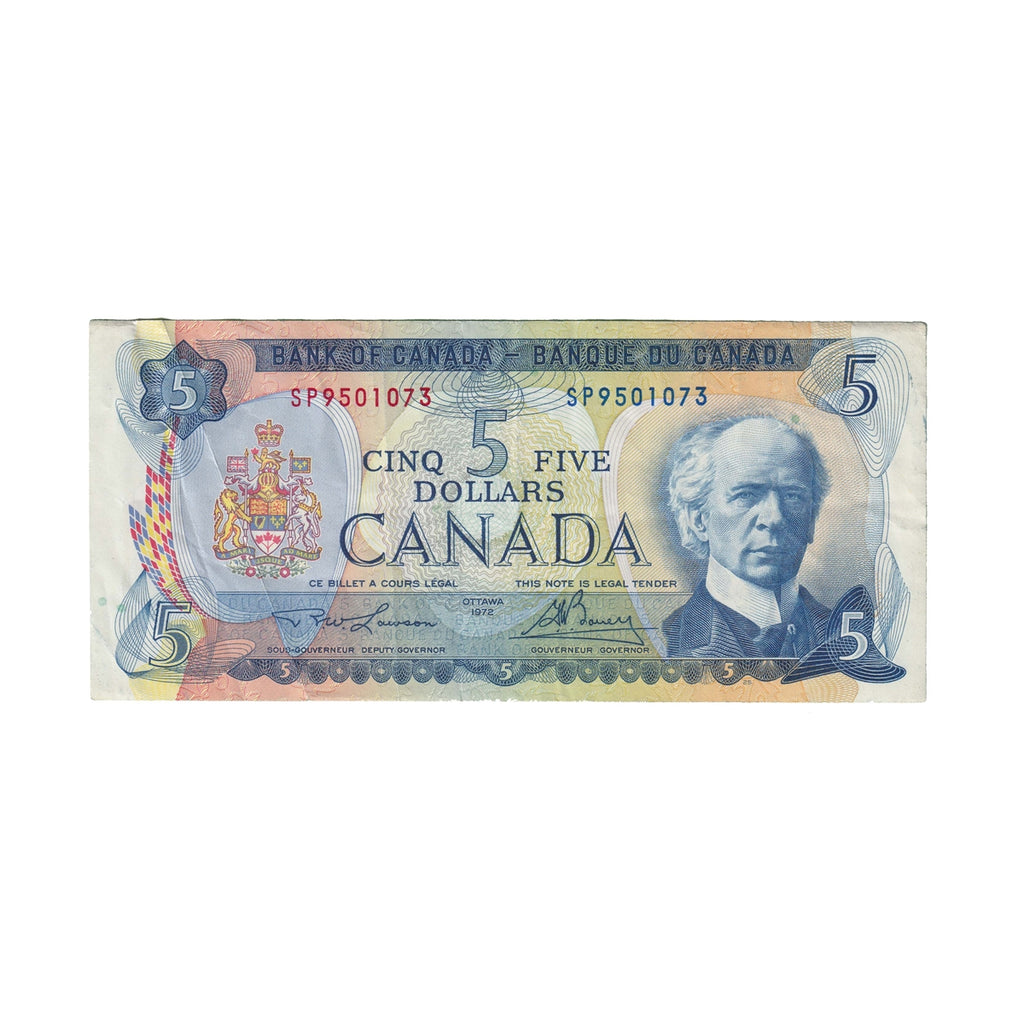 BC-48b 1972 Canada $5 Lawson-Bouey, SP, VF-EF (VF30)