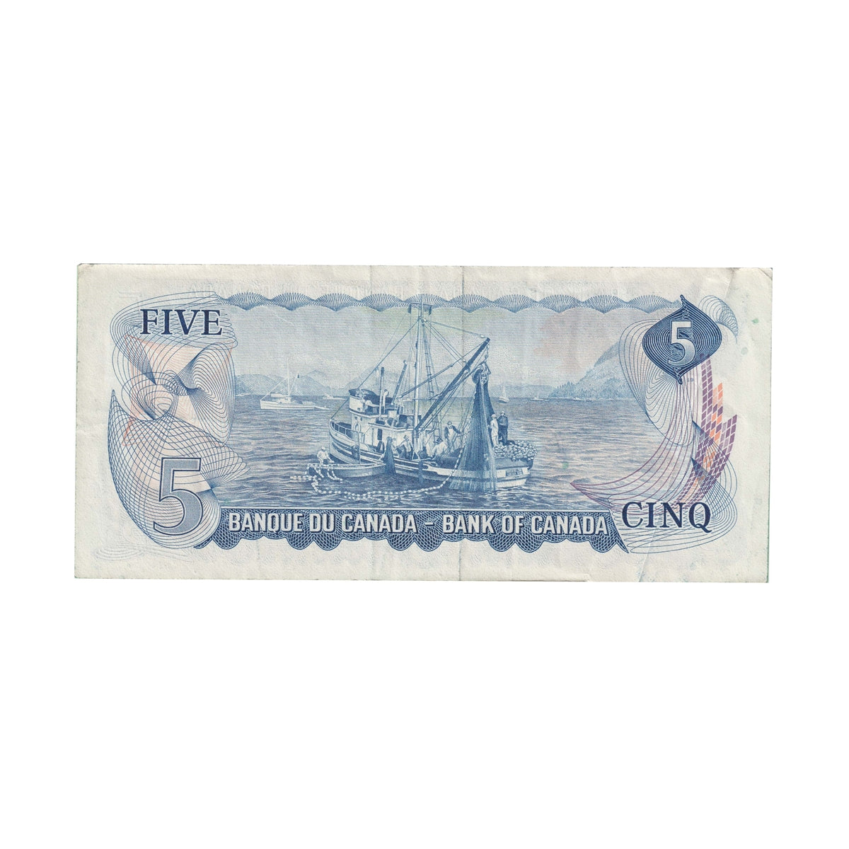 BC-48b 1972 Canada $5 Lawson-Bouey, SP, VF-EF (VF30)