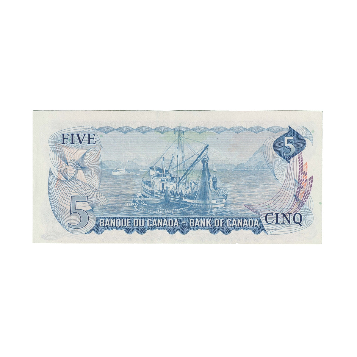 BC-48b 1972 Canada $5 Lawson-Bouey, SU, Almost Uncirculated (AU50)