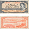 BC-34a 1954 Canada $50 Coyne-Towers, Devil's Face, A/H, Fine (F12)