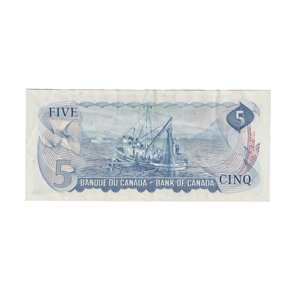 BC-48b 1972 Canada $5 Lawson-Bouey, SU, VF-EF (VF30)