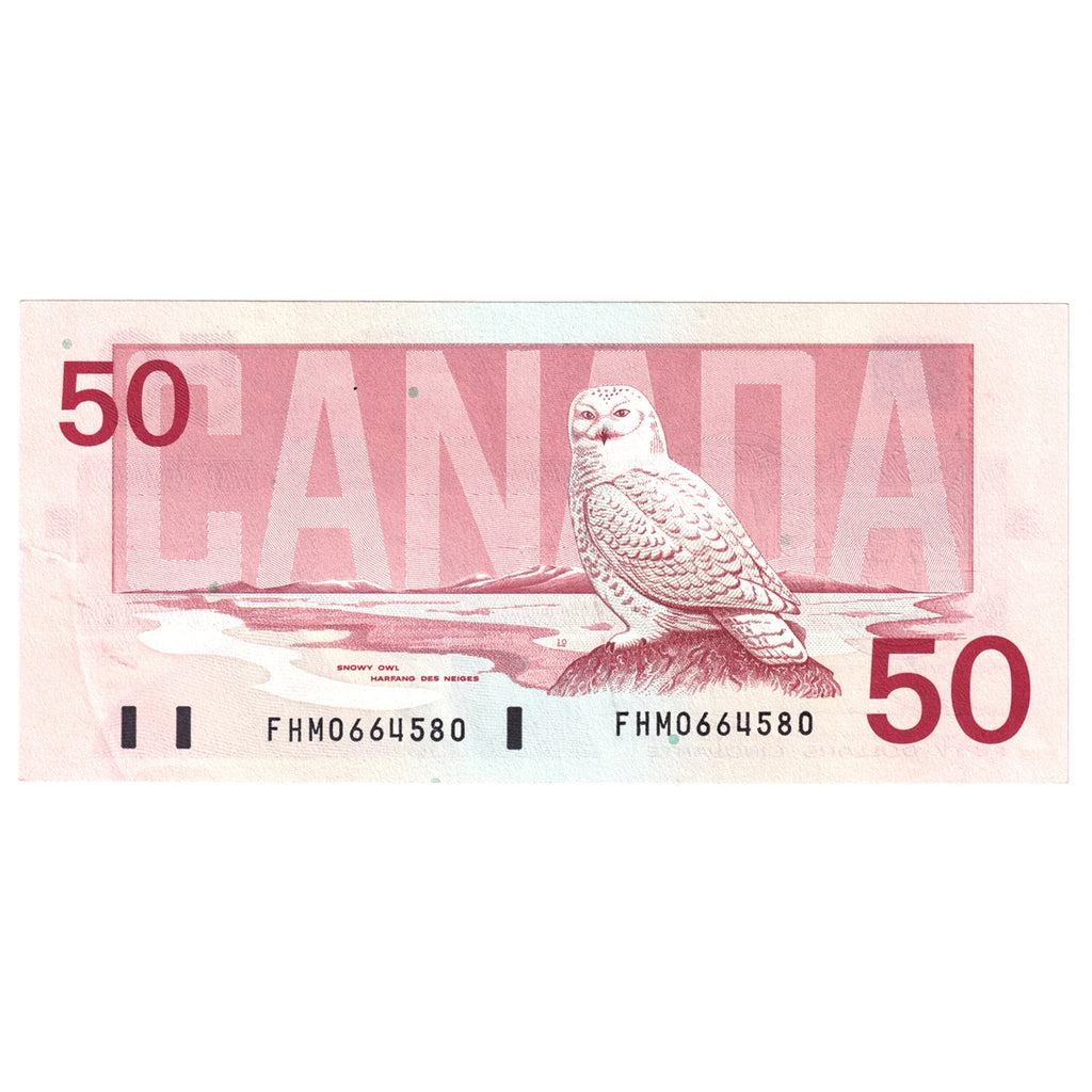 BC-59a 1988 Canada $50 Thiessen-Crow, FHM, AU-UNC (AU55)
