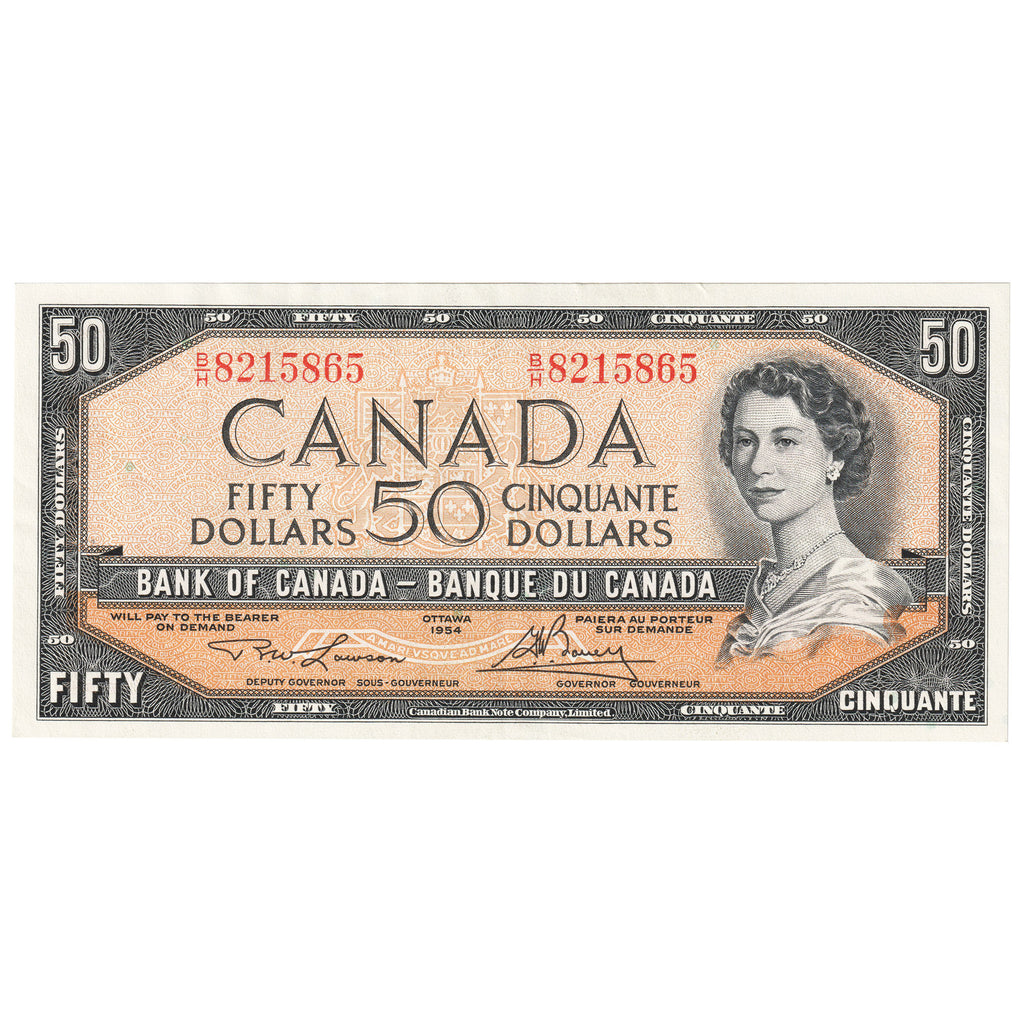 BC-42c 1954 Canada $50 Lawson-Bouey, B/H, Extra Fine (EF40)