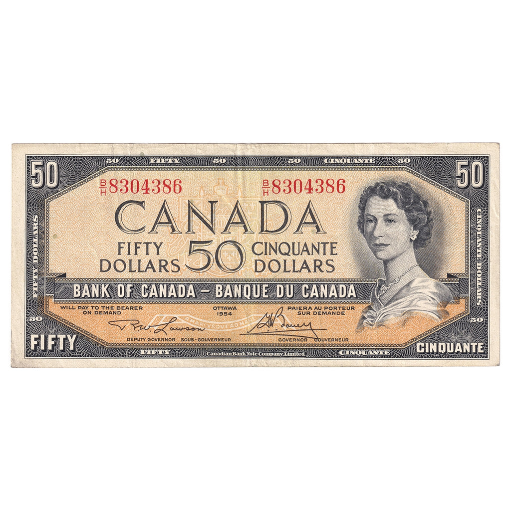 BC-42c 1954 Canada $50 Lawson-Bouey, B/H, Very Fine (VF20)