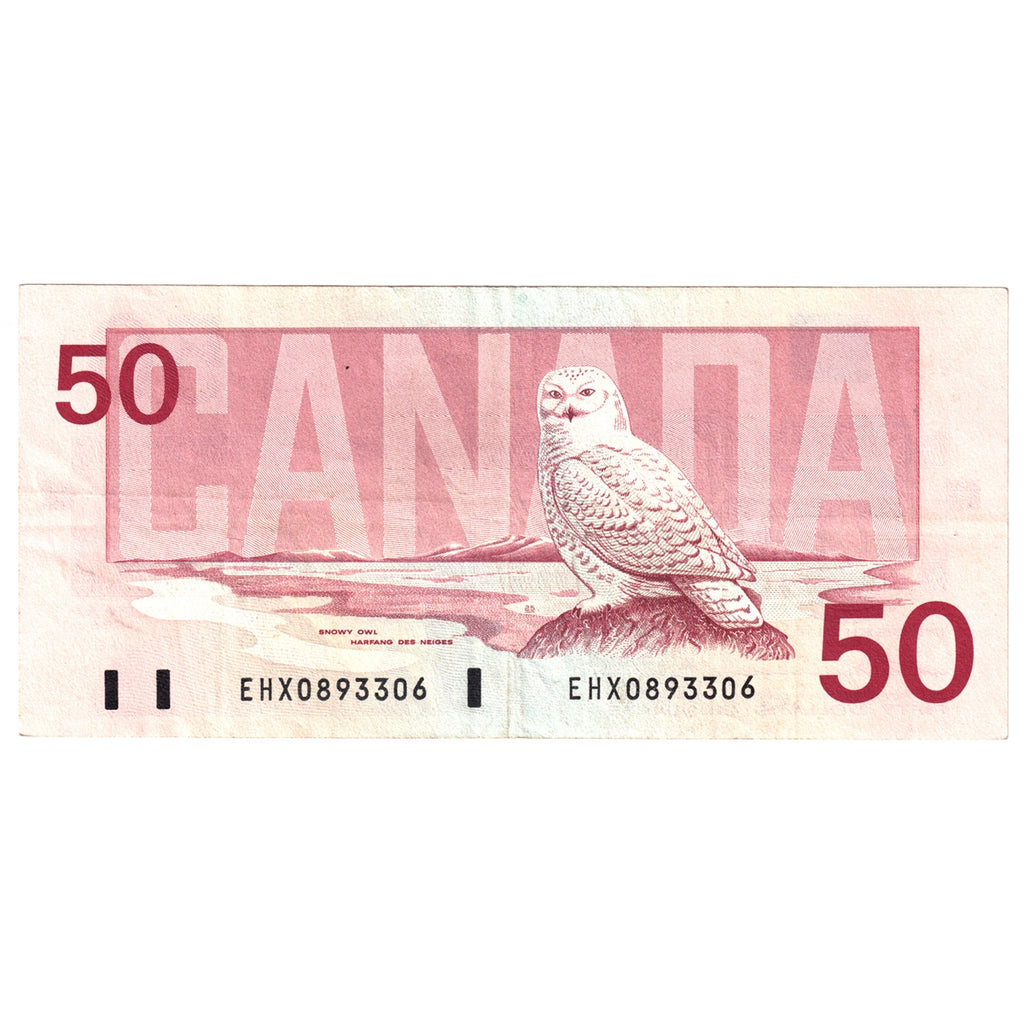 BC-59aA 1988 Canada $50 Thiessen-Crow, EHX Below 1.7 M, Circ