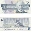 BC-56c 1986 Canada $5 Bonin-Thiessen, GPW, EF-AU