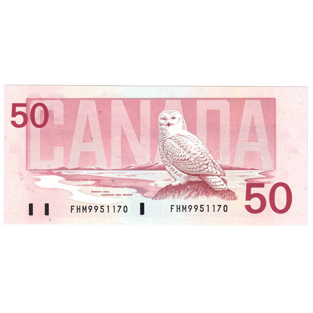 BC-59b 1988 Canada $50 Bonin-Thiessen, FHM, Uncirculated (MS60)