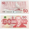 BC-59a 1988 Canada $50 Thiessen-Crow, EHZ, Almost Uncirculated (AU50)