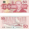 BC-59a 1988 Canada $50 Thiessen-Crow, FHD, Almost Uncirculated (AU50)