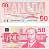BC-59a 1988 Canada $50 Thiessen-Crow, FHG, Large F, Almost Uncirculated (AU50)