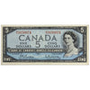 BC-39b 1954 Canada $5 Beattie-Rasminsky, W/S, VF-EF (VF30)