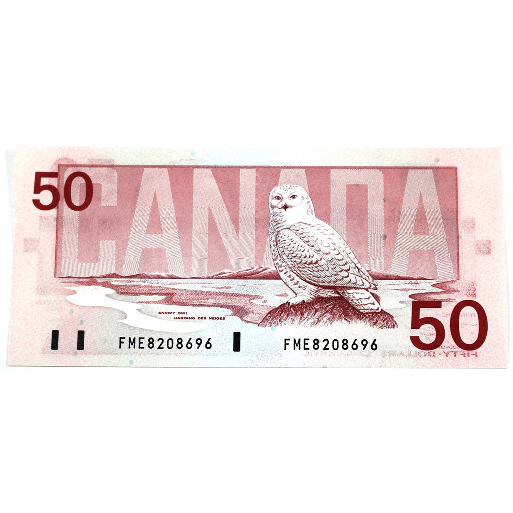 BC-59d 1988 Canada $50 Knight-Dodge, FME, AU-UNC (AU55)