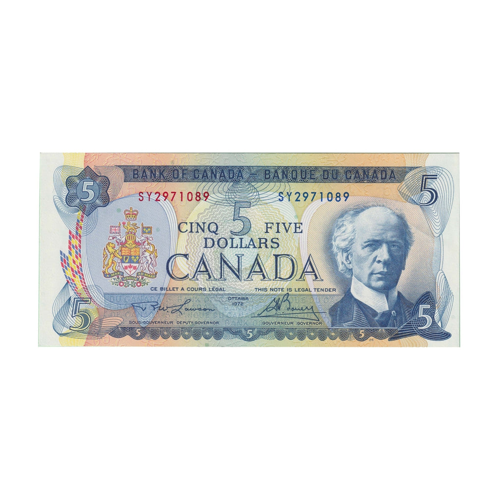 BC-48b 1972 Canada $5 Lawson-Bouey, SY, Choice Uncirculated (CUNC63)
