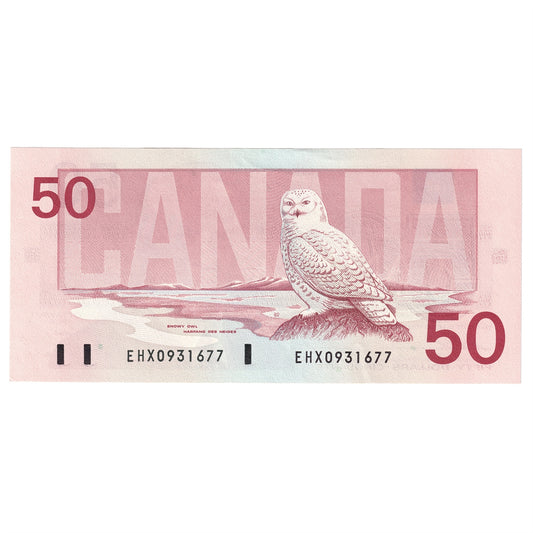 BC-59aA 1988 Canada $50 Thiessen-Crow, EHX Below 1.7M, AU-UNC