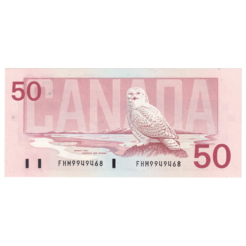 BC-59b 1988 Canada $50 Bonin-Thiessen, FHM, Choice Uncirculated (CUNC63)