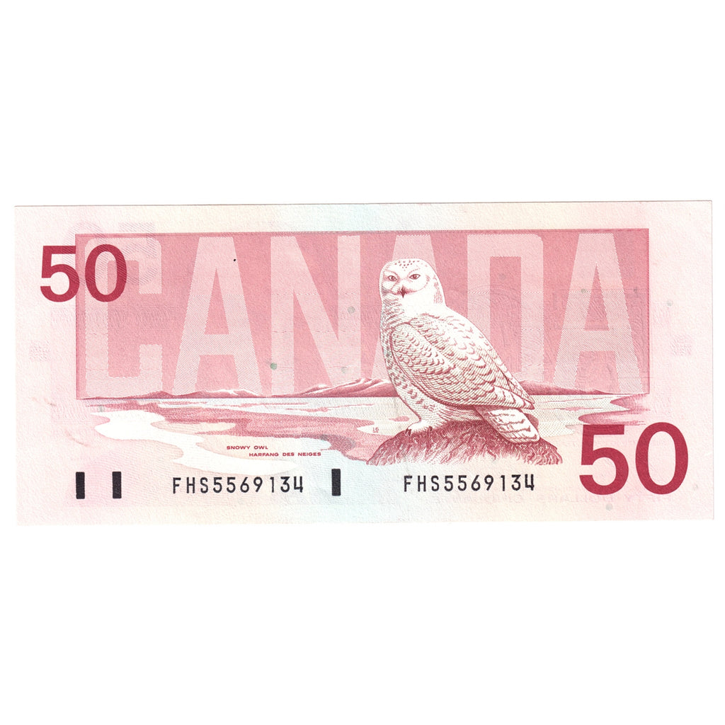 BC-59b 1988 Canada $50 Bonin-Thiessen, FHS, AU-UNC (AU55)