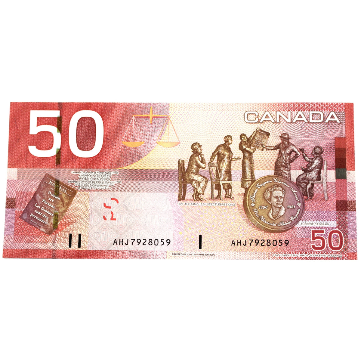 BC-65a 2006 Canada $50 Jenkins-Dodge, AHJ, Uncirculated (MS60)