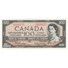 BC-43b 1954 Canada $100 Beattie-Rasminsky, B/J, EF-AU
