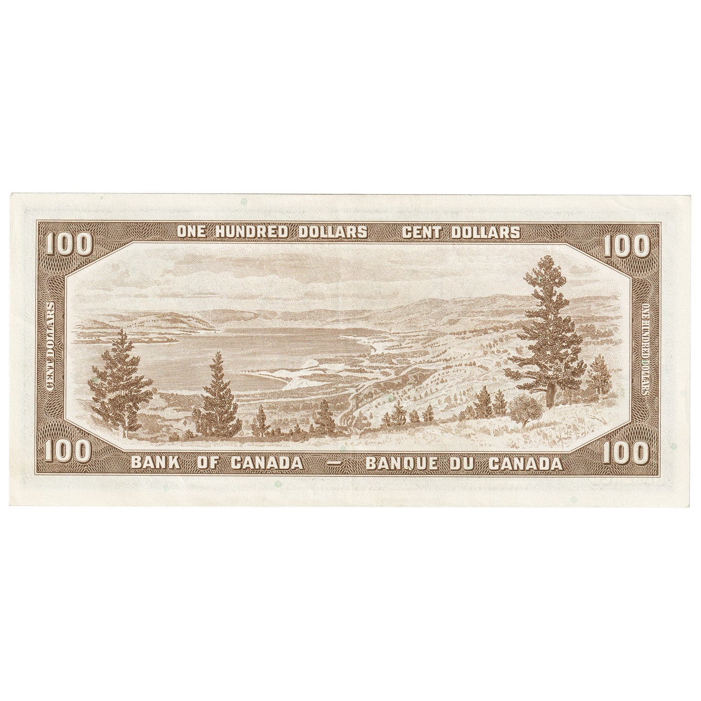 BC-43b 1954 Canada $100 Beattie-Rasminsky, B/J, EF-AU