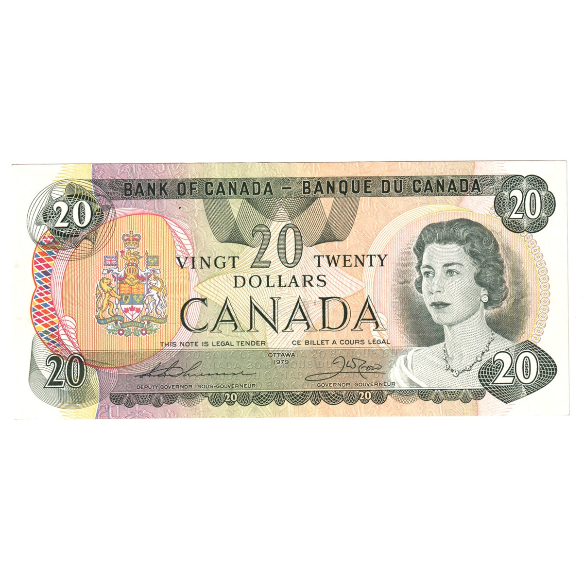 BC-54cA 1979 Canada $20 Thiessen-Crow, EF-AU (EF45)